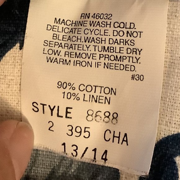 EUC Southern Lady Blue Floral Blazer Size:  13/14 (Juniors) - Picture 7 of 7